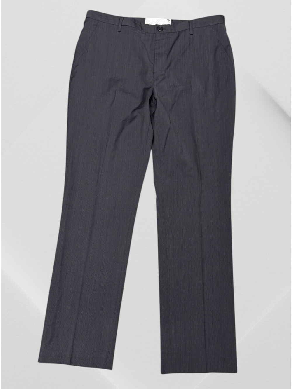 Shipley and Halmos Chinos Khakis Button Fly Navy Striped 34x 31 100% Wool